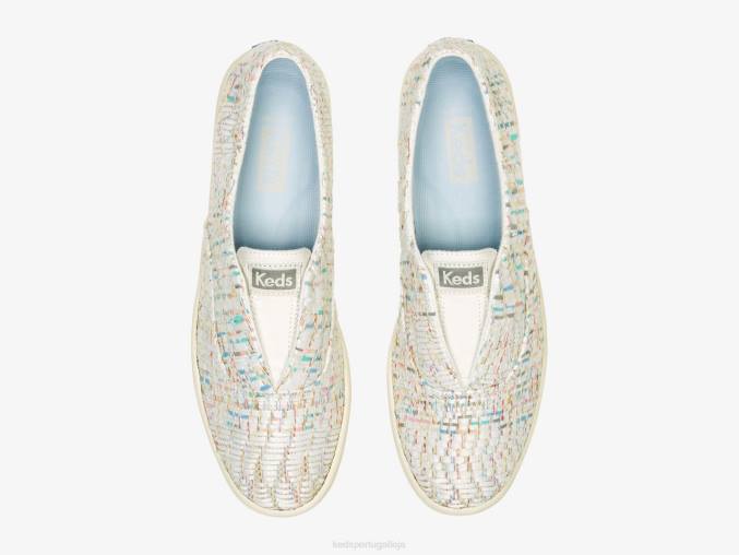 Keds Tênis Chillax Têxtil com Tecido Natural R28H63 calçados branco multi mulheres