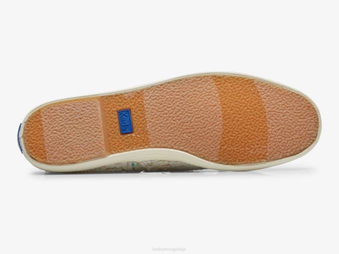Keds Tênis Chillax Têxtil com Tecido Natural R28H63 calçados branco multi mulheres
