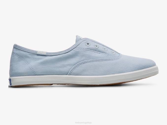 Keds Tênis chinelo de sarja lavável chillax R28H60 calçados azul claro mulheres
