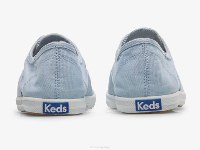 Keds Tênis chinelo de sarja lavável chillax R28H60 calçados azul claro mulheres