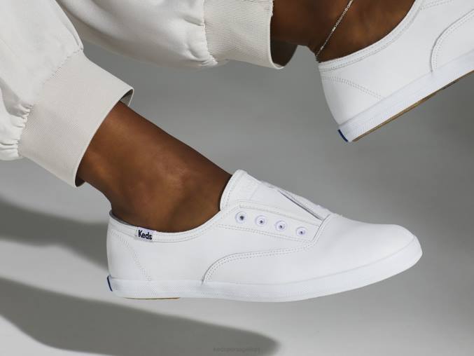 Keds sapatilha de couro chillax R28H37 calçados branco mulheres