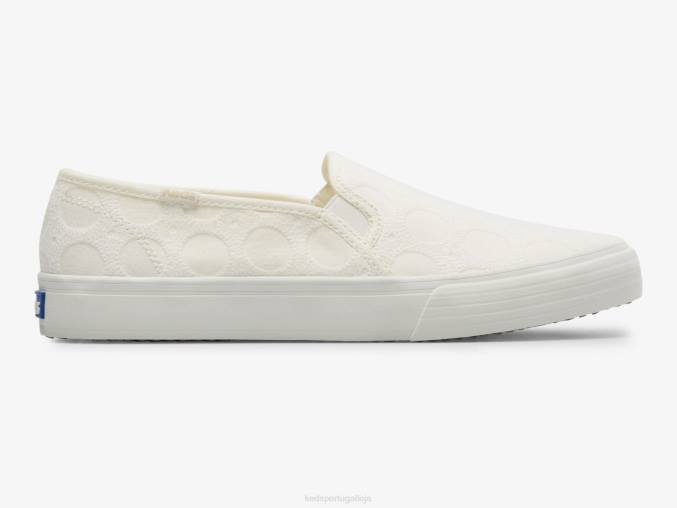 Keds sapatilha de crochê circular de dois andares R28H39 calçados branco mulheres