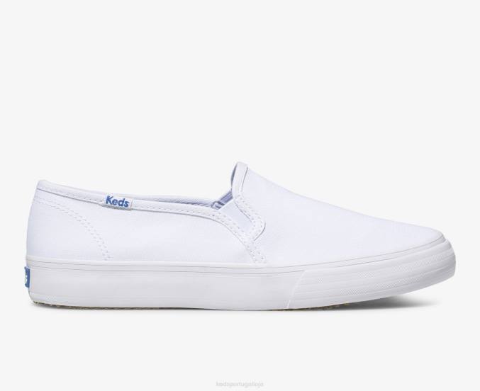Keds sapatilha de lona de dois andares R28H2 calçados branco mulheres