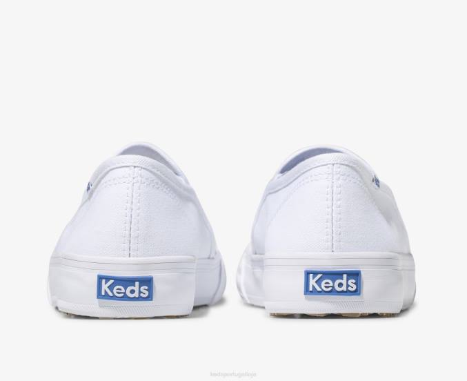 Keds sapatilha de lona de dois andares R28H2 calçados branco mulheres