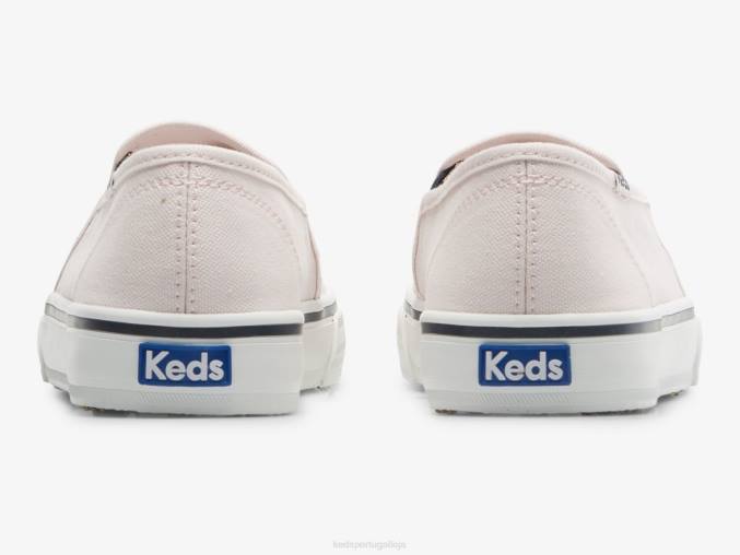 Keds sapatilha de lona de dois andares R28H66 calçados lt rosa mulheres