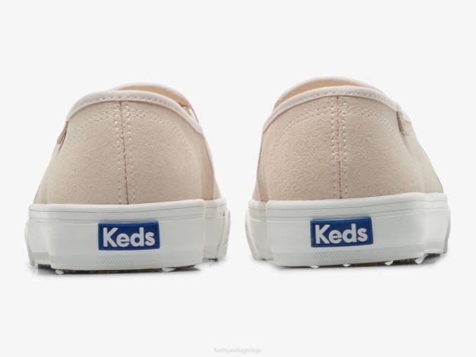 Keds tênis de camurça perf double decker R28H69 calçados luz rosa mulheres