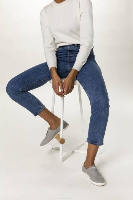 Keds tênis slip on lavável chillax R28H41 calçados garoa cinza mulheres