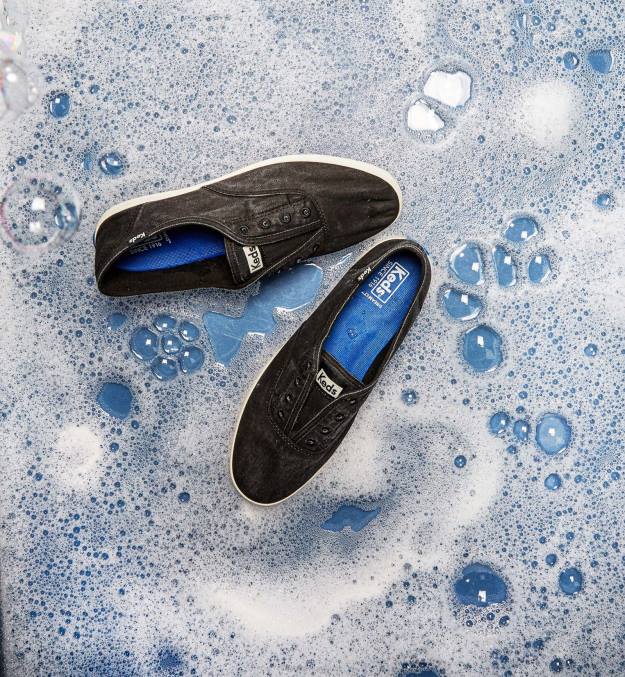 Keds tênis slip on lavável chillax R28H42 calçados carvão mulheres