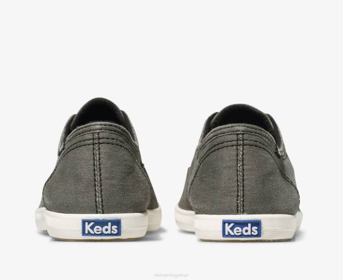 Keds tênis slip on lavável chillax R28H42 calçados carvão mulheres