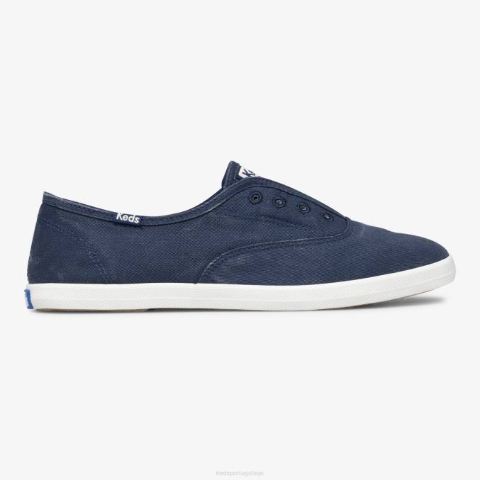 Keds tênis slip on lavável chillax R28H43 calçados azul mulheres