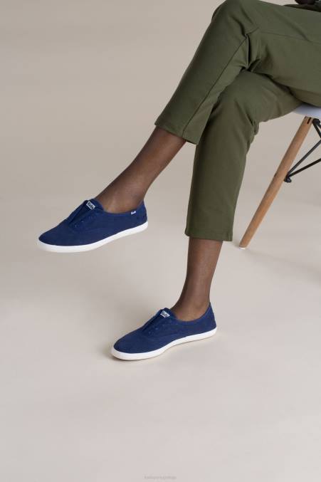 Keds tênis slip on lavável chillax R28H43 calçados azul mulheres