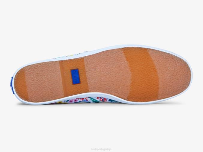 Keds x Rifle Paper Co. tênis slip on chillax lea R28H20 calçados branco multi mulheres