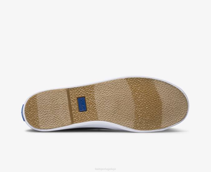 Keds Kickstart Mule Canvas Slip on Sneaker R28H12 calçados marinha mulheres