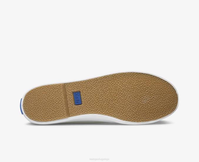 Keds couro de mula kickstart R28H71 calçados branco mulheres