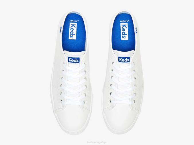 Keds tênis triple kick mule em couro R28H46 calçados branco mulheres