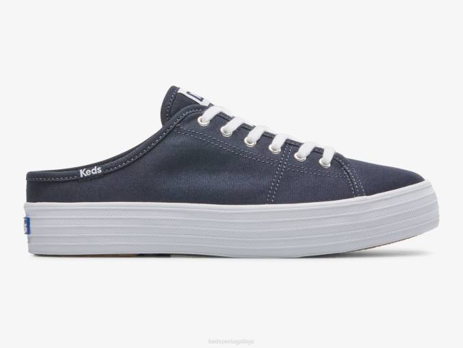 Keds tênis triple kick mule em lona R28H49 calçados marinha mulheres