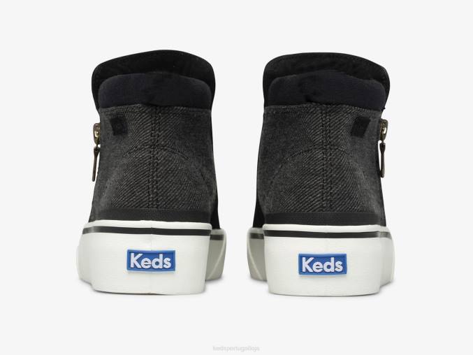Keds botinha de zíper cooper R28H72 calçados preto mulheres