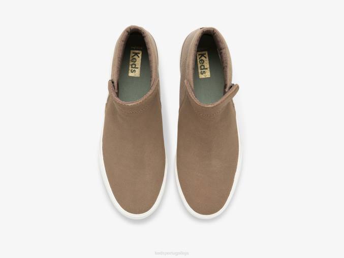 Keds botinha de zíper cooper R28H73 calçados marrom mulheres