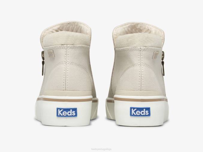 Keds botinha de zíper cooper R28H74 calçados café com leite mulheres