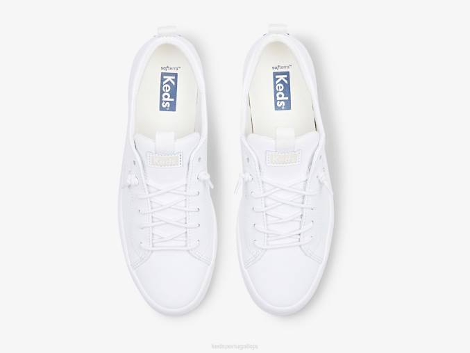 Keds sapatilha de couro R28H31 calçados branco mulheres